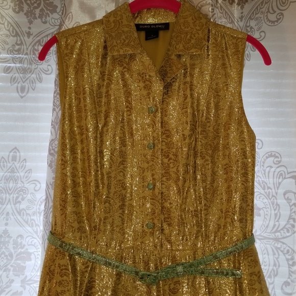 Duro Olowu Gold Dress - Picture 2 of 5